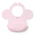 BabyOno, Silikonlätzchen mit verstellbarem Verschluss, rosa, ab 6 Monaten, 1 Stück