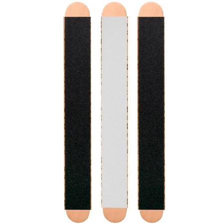 Staleks, juego completo de limas de uñas con base de madera, PapmAm Mix 180/240, 3 piezas