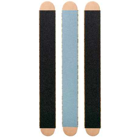 Staleks, juego completo de limas de uñas con base de madera, PapmAm Mix 180/240, 3 piezas