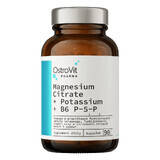 Citrat de magneziu OstroVit Pharma + Postassium + B6 P-5-P, 90 capsule