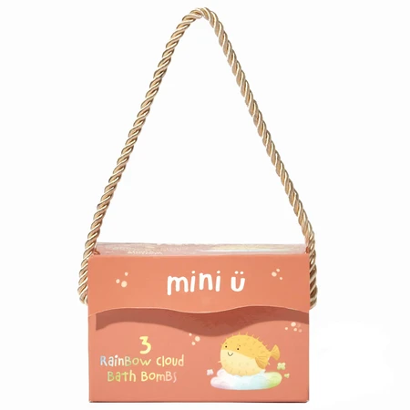 Mini U, regenboog badwolken, 3 x 130 g