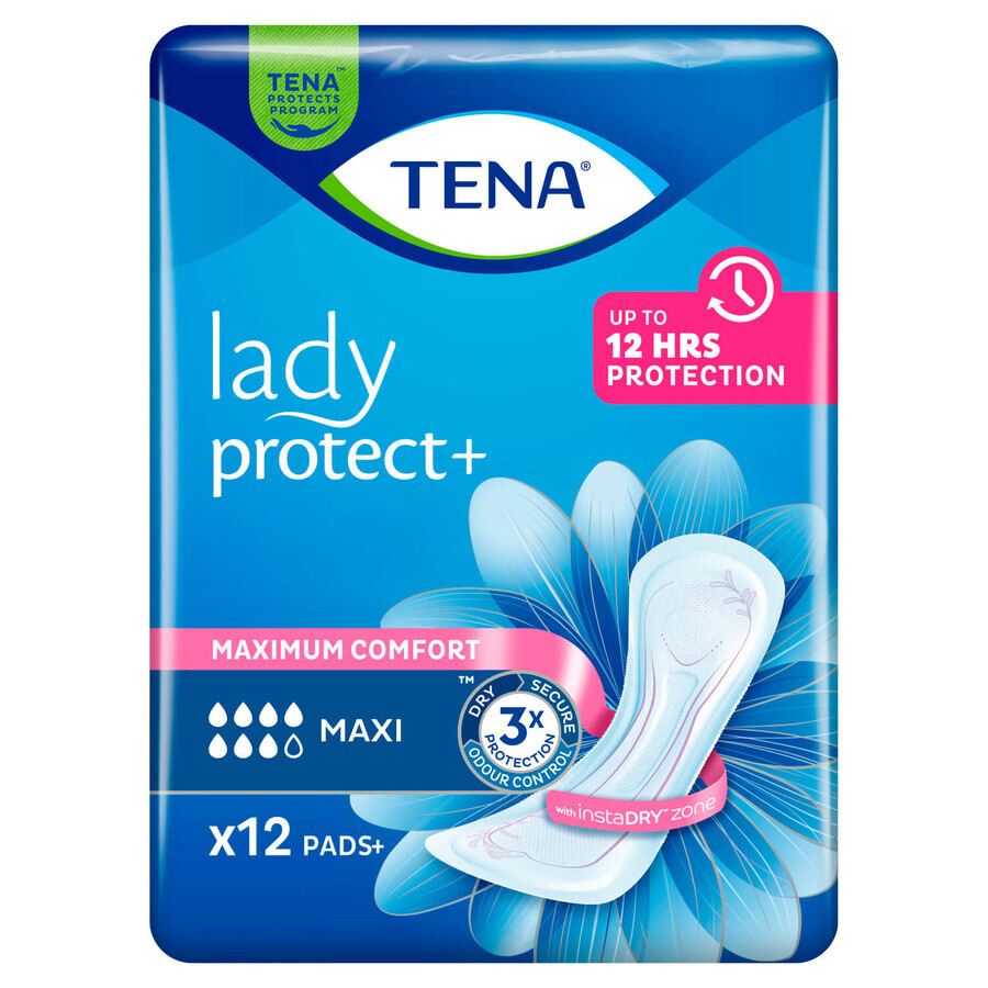 Tena Lady set, specialty sanitary napkins, Maxi, 4 x 12 pieces