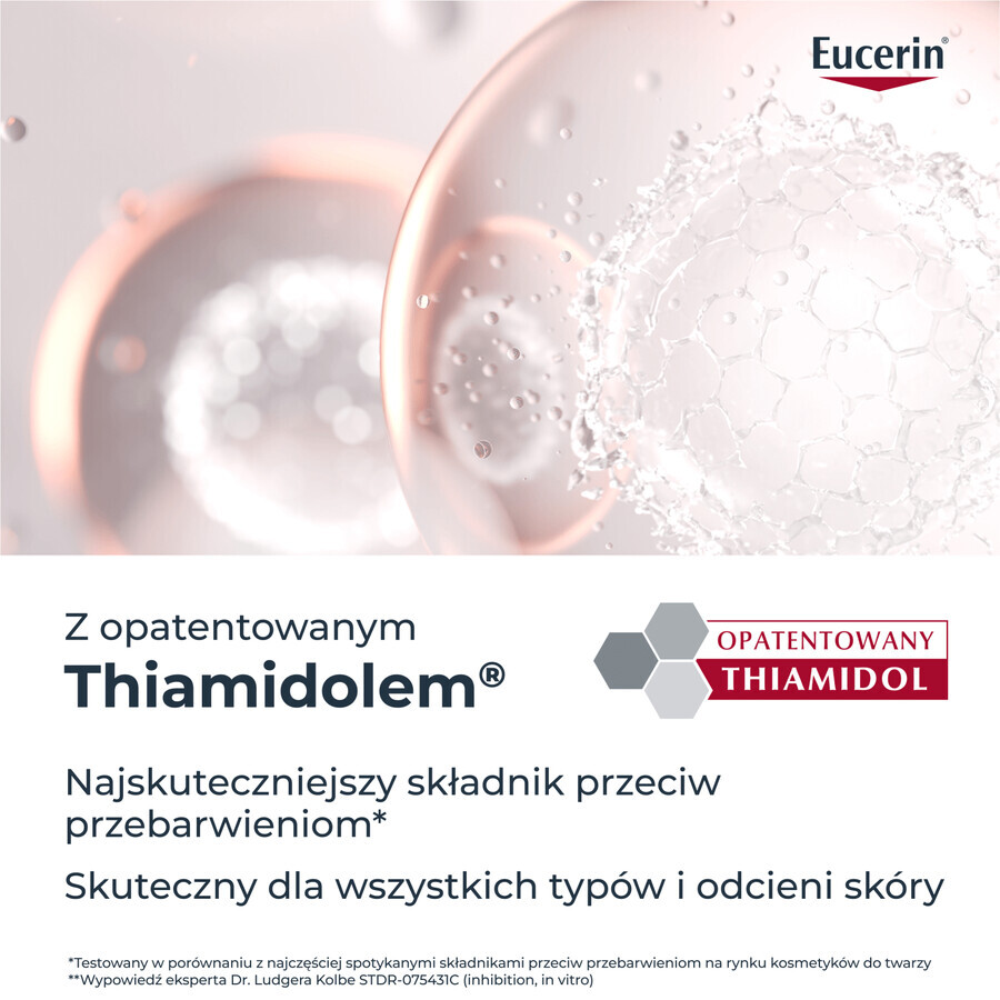 Eucerin Anti-Pigment set, nachtcrème voor onzuiverheden met Thiamidol, 50 ml + gezichtsreinigingsgel met exfoliërende AHA-zuren 2%, 400 ml