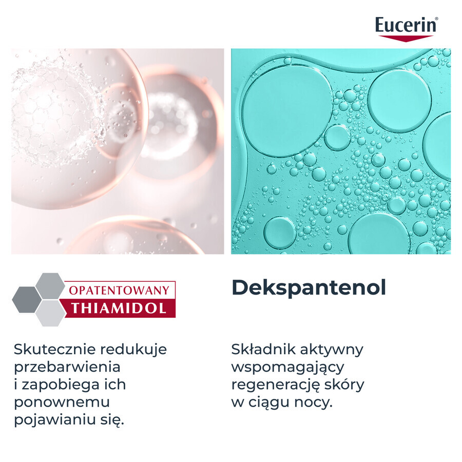 Eucerin Anti-Pigment set, nachtcrème voor onzuiverheden met Thiamidol, 50 ml + gezichtsreinigingsgel met exfoliërende AHA-zuren 2%, 400 ml