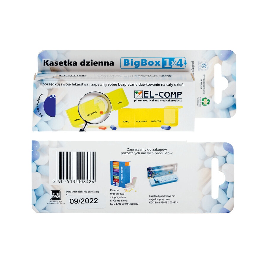 El-Comp Big Box, Tageskoffer, 4-Kammer