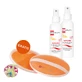 Emolium Suncare set, mineral protective spray for children from day 1 and adults, SPF 50+, 2 x 100 ml + beach game "catch the ball" free of charge