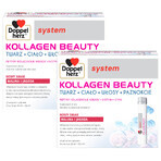 Set di bellezza Doppelherz System Kollagen, gusto lampone e mirtillo, 2 x 30 fiale Set di bellezza Doppelherz System Kollagen, gusto lampone e mirtillo, 2 x 30 fiale