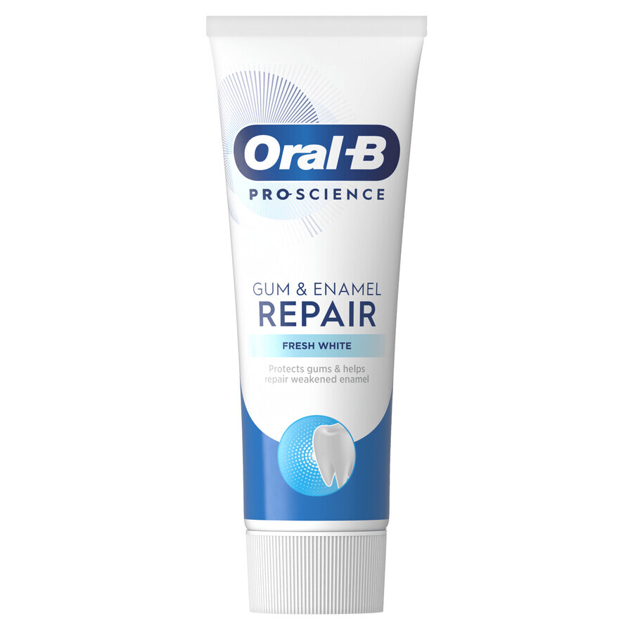 Oral-B tandvlees & glazuur reparatie tandpasta set, Fresh White, 2 x 75 ml