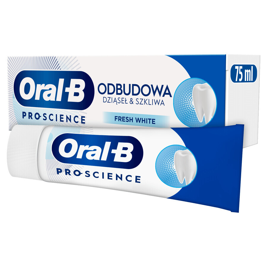 Oral-B tandvlees & glazuur reparatie tandpasta set, Fresh White, 2 x 75 ml
