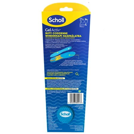 Scholl GelActiv, schoenzolen, dagelijks, maat S 35,5-40,5, 2 stuks