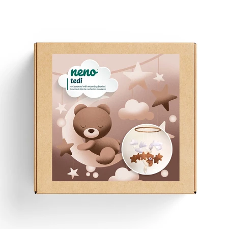 Neno Tedi, crib carousel with mounting bracket, 1 piece