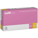 EasyCare Nitrile, nitrile gloves, non-sterile, powder-free, pink, size M, 100 pieces