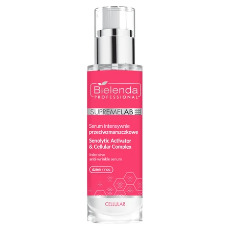 Bielenda Professional SupremeLab Activador Senolítico Celular & Complejo Celular, suero antiarrugas intensivo, día y noche, 30 ml