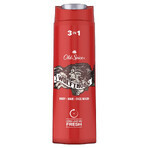 Old Spice, gel de duș 3 în 1 pentru corp, păr și față, Wolfthorn, 400 ml