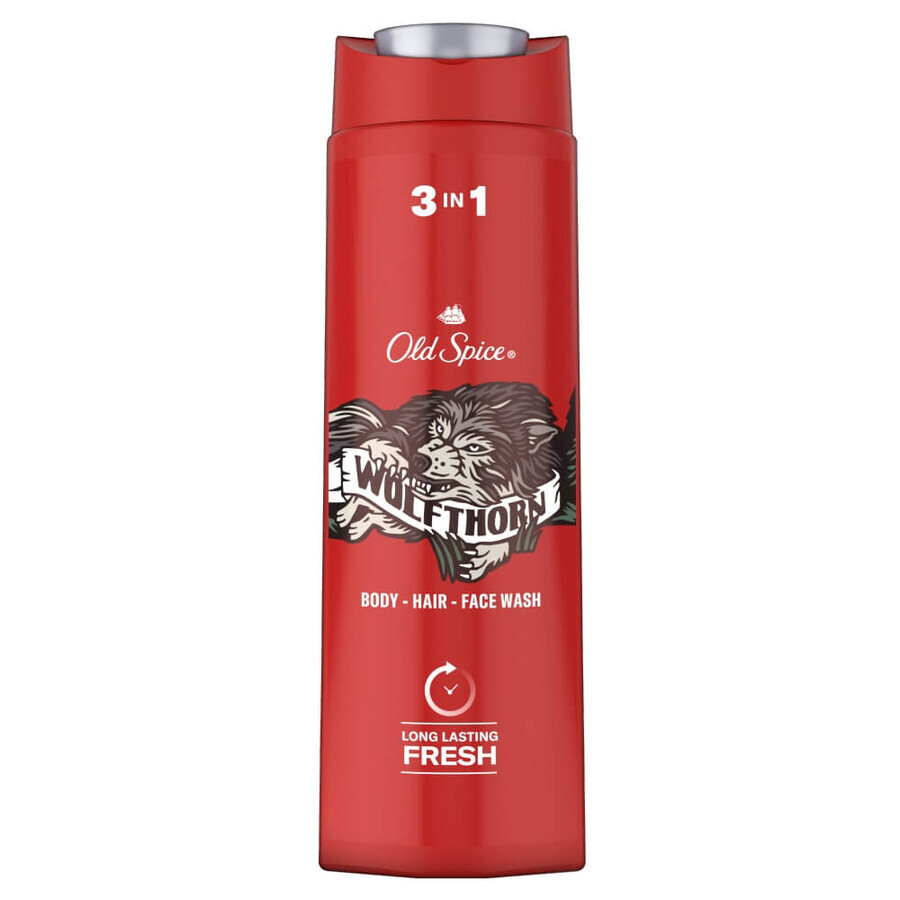 Cumpără Old Spice, gel de duș 3 în 1 pentru corp, păr și față, Wolfthorn, 400 ml Old Spice, gel de duș 3 în 1 pentru corp, păr și față, Wolfthorn, 400 ml