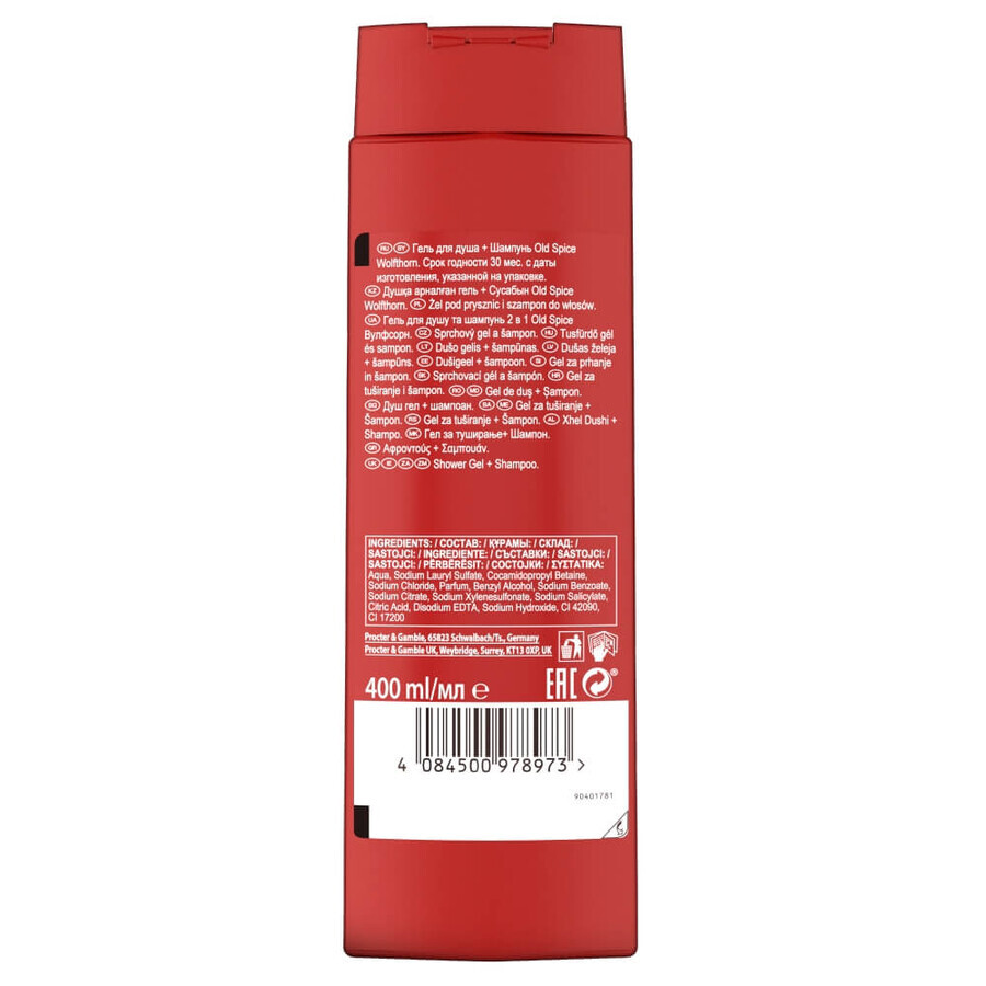 Old Spice, gel de duș 3 în 1 pentru corp, păr și față, Wolfthorn, 400 ml Old Spice, gel de duș 3 în 1 pentru corp, păr și față, Wolfthorn, 400 ml