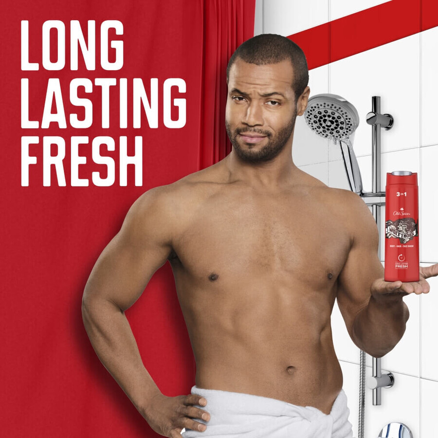 Old Spice, gel de duș 3 în 1 pentru corp, păr și față, Wolfthorn, 400 ml Old Spice, gel de duș 3 în 1 pentru corp, păr și față, Wolfthorn, 400 ml