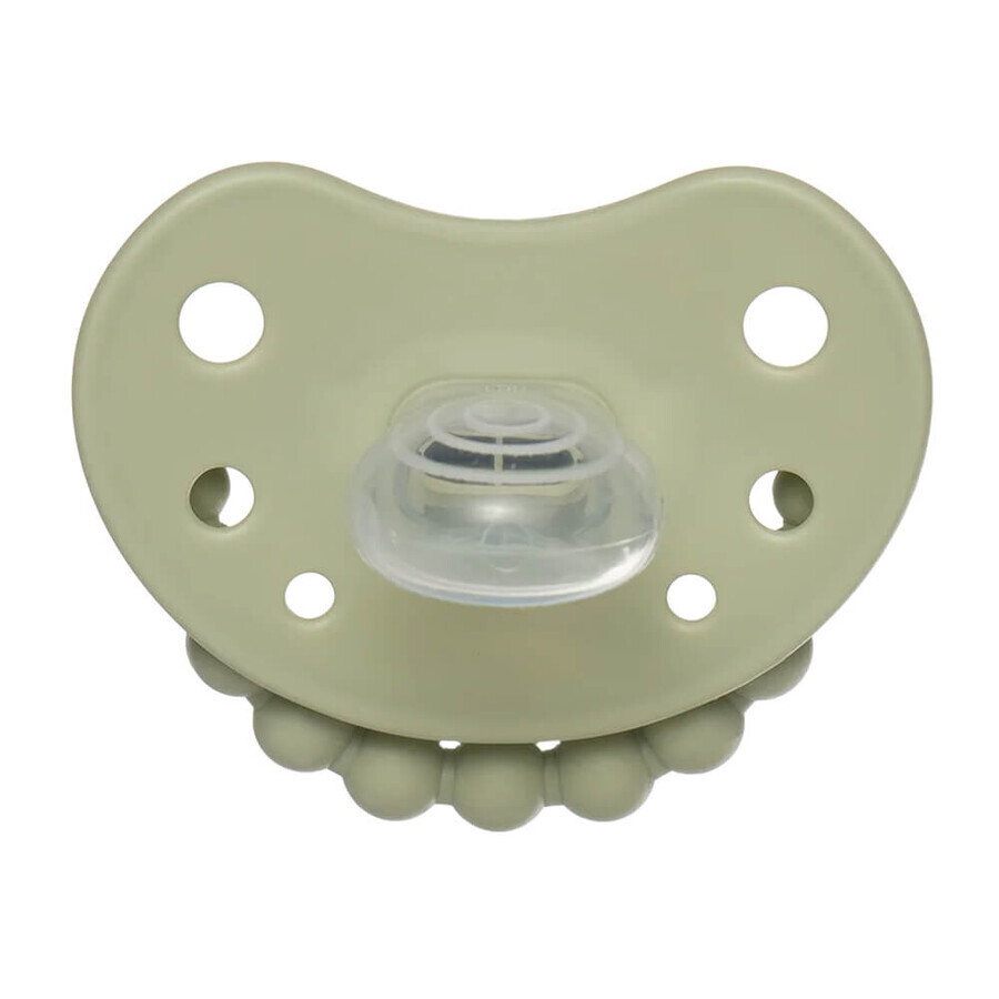 Luu Kids, pacifier, positioning, silicone, Seaside Grass, 0-3 months, 1 piece