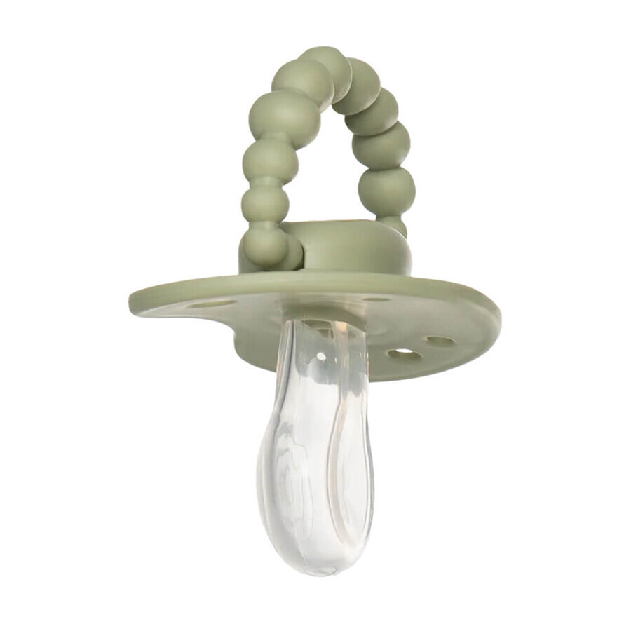 Luu Kids, pacifier, positioning, silicone, Seaside Grass, 0-3 months, 1 piece
