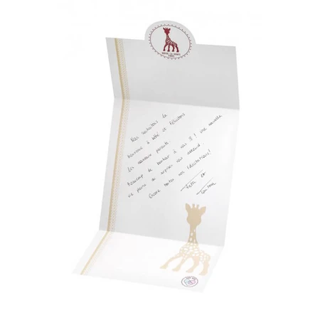Sophie die Giraffe Set, Beißring aus Gummi, ab Geburt, 1 Stück + Beißring am Ring, 1 Stück
