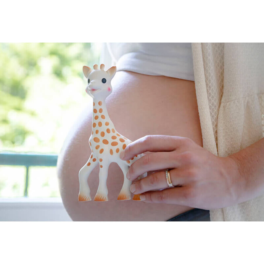 Set Sophie la giraffa, tettarella in gomma, dalla nascita, 1 pz. + tettarella su anello, 1 pz.
