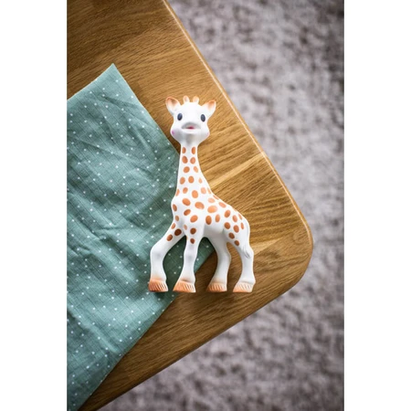 Sophie die Giraffe Set, Beißring aus Gummi, ab Geburt, 1 Stück + Beißring am Ring, 1 Stück