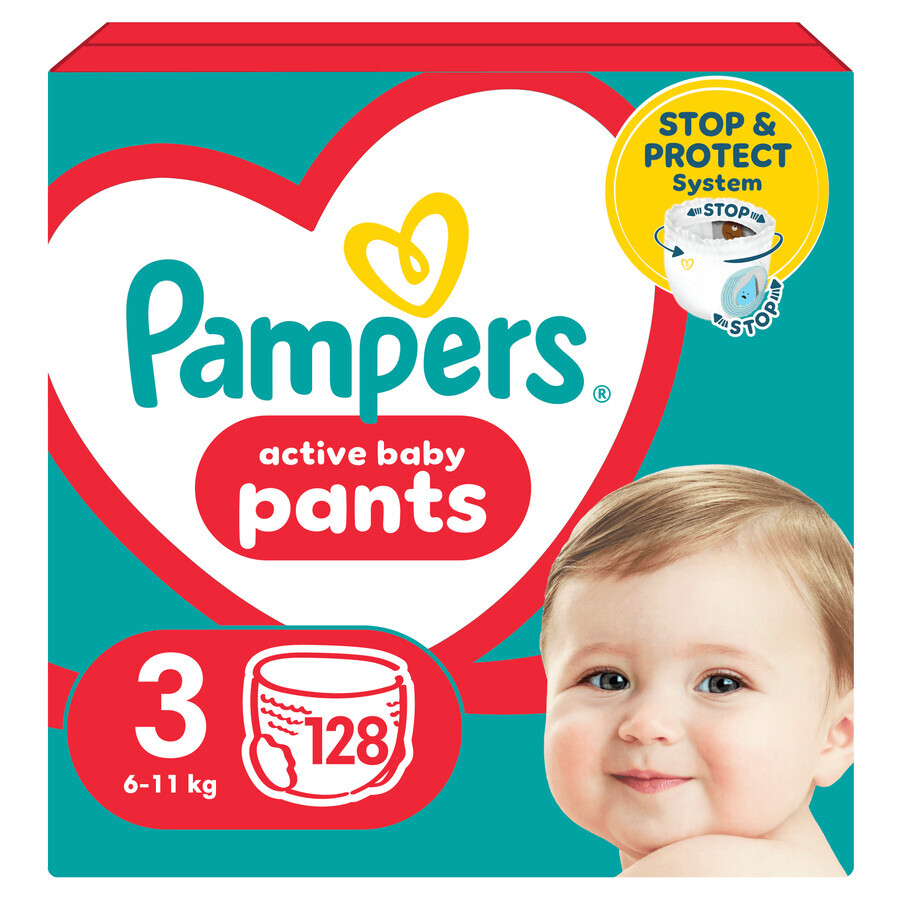 Pampers Pants set, pannolini, taglia 3, 6-11 kg, 2 x 128 pezzi