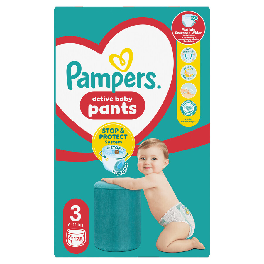 Pampers Pants set, pannolini, taglia 3, 6-11 kg, 2 x 128 pezzi