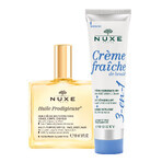 Set Nuxe Huile Prodigieuse, olio secco per corpo, viso e capelli, 50ml + crema idratante 3-in-1, 100ml per 1 centesimo Set Nuxe Huile Prodigieuse, olio secco per corpo, viso e capelli, 50ml + crema idratante 3-in-1, 100ml per 1 centesimo