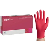 EasyCare Nitrile, guantes de nitrilo, no estériles, sin polvo, frambuesa, talla S, 100 unidades