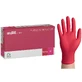 EasyCare Nitrile, guantes de nitrilo, no estériles, sin polvo, frambuesa, talla S, 100 unidades