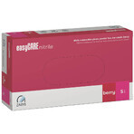 EasyCare Nitrile, guanti in nitrile, non sterili, senza polvere, lampone, taglia S, 100 pezzi