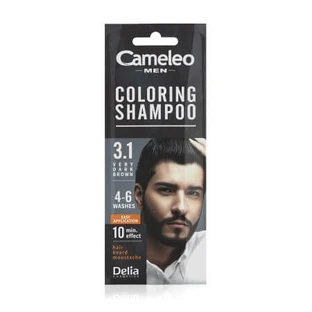 Cameleo Men's Färbeshampoo, Very Dark Brown 3.1, 15 ml, Delia Cosmetics
