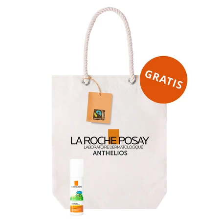 La Roche-Posay Anthelios Dermo-Pediatrics, Schutzmilch für Gesicht und Körper ab 6 Monaten, SPF 50+, 50 ml + gratis Strandtasche