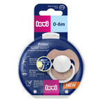 Lovi Prime, pacifier, silicone, dynamic, Blush Glow, 34/436, 0-6 months, 1 piece