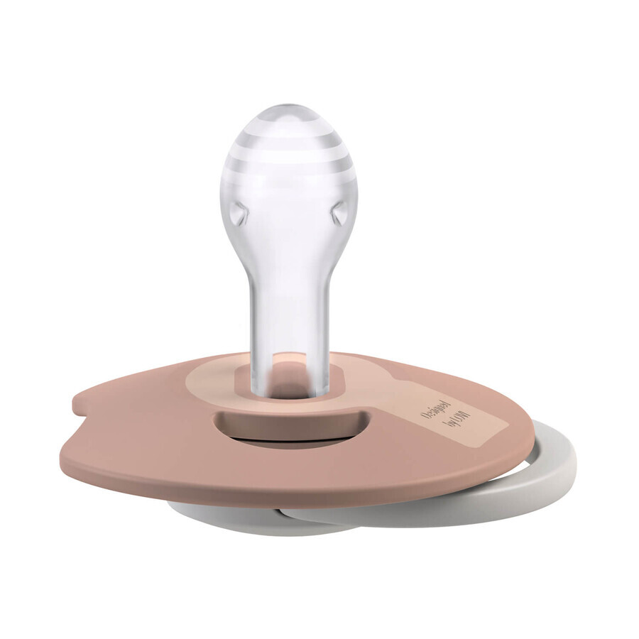 Lovi Prime, pacifier, silicone, dynamic, Blush Glow, 34/436, 0-6 months, 1 piece
