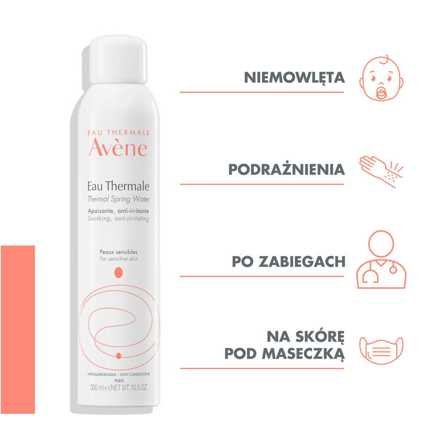Avene Sun set, zeer hoge bescherming tegen de zon, spray, SPF 50+, 200 ml + thermaal water voor gezicht en lichaam, 300 ml + gratis strandtas
