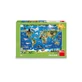 Puzzle XL Mapa de animales, 5 años+, 100 piezas, Dino