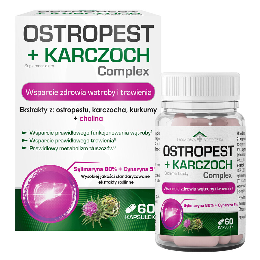 Distel + Artisjok Complex, 60 capsules