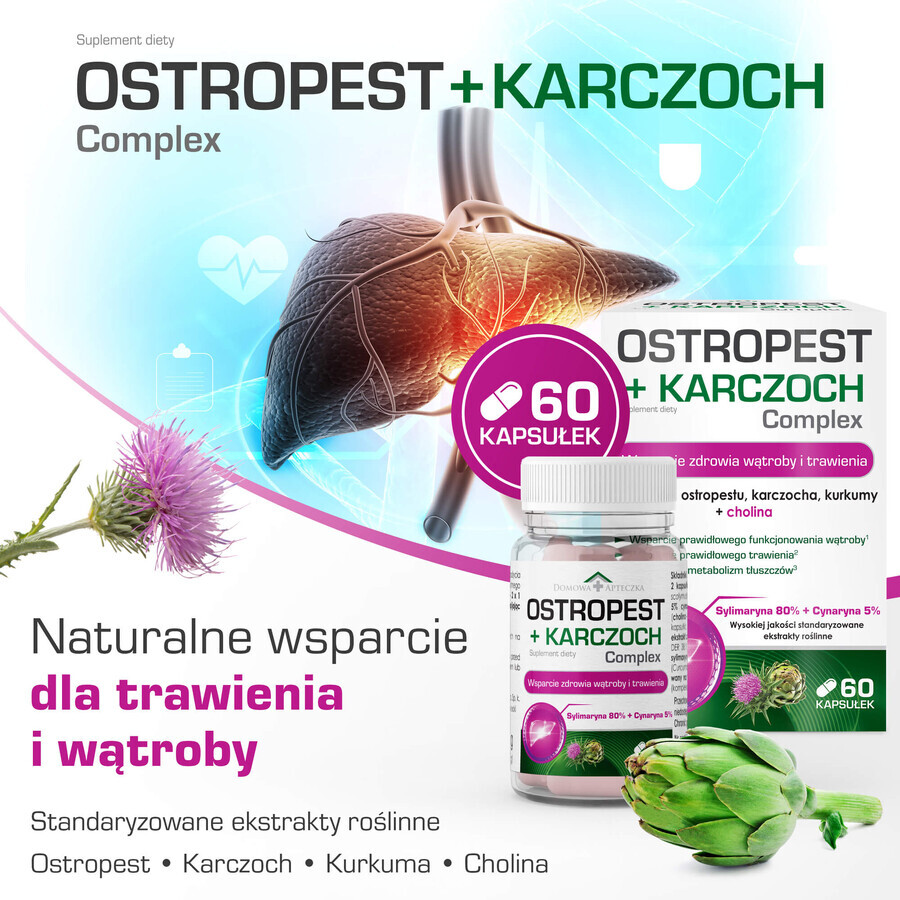 Distel + Artisjok Complex, 60 capsules