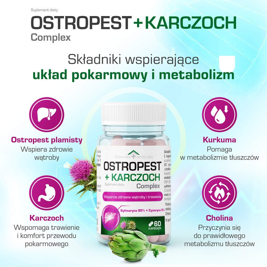 Distel + Artisjok Complex, 60 capsules