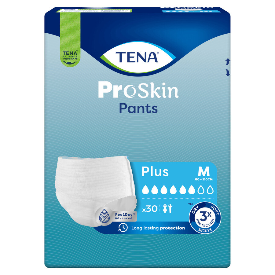 Tena Pants ProSkin set, absorbent panties, size M, 80-110 cm, Plus, 2 x 30 pieces