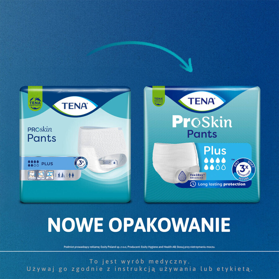 Tena Pants ProSkin set, absorbent panties, size M, 80-110 cm, Plus, 2 x 30 pieces