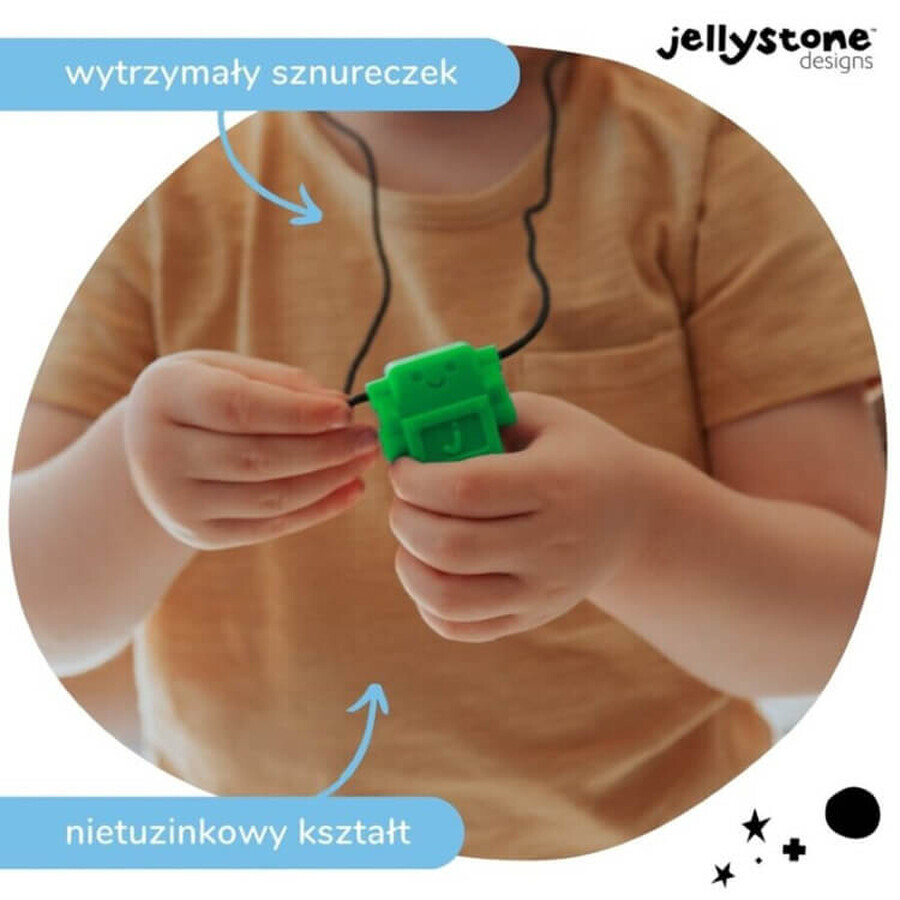 Jellystone Designs, colgante antiestrés, robot, verde, a partir de 3 años, 1 pieza