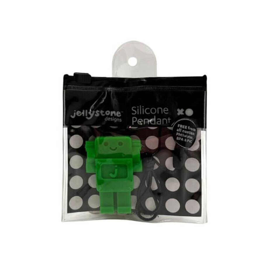 Jellystone Designs, colgante antiestrés, robot, verde, a partir de 3 años, 1 pieza