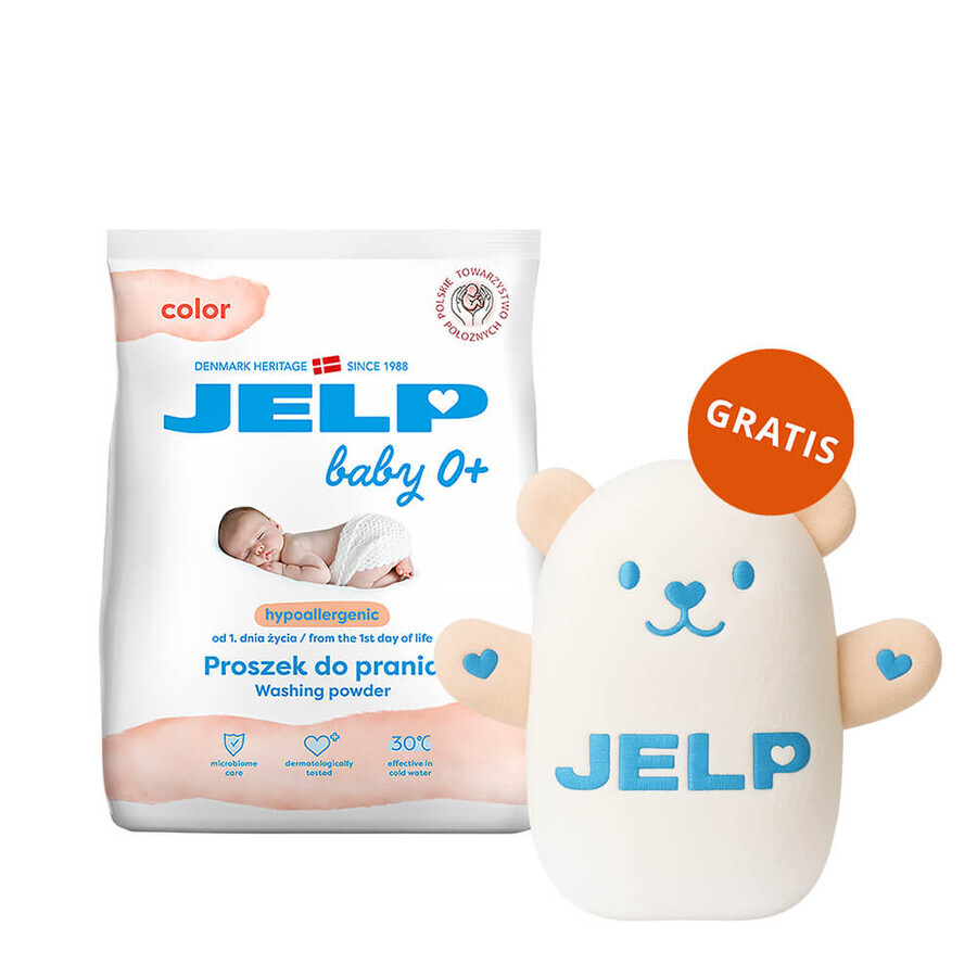 Jelp Baby 0+, lessive hypoallergénique, couleur, 1,35 kg + ourson gratuit