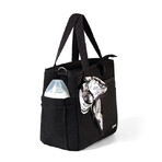 BabyOno, Kinderwagentasche, Carmen, schwarz + Schmusedecke, Blinky Cloud, 1 Gratisartikel