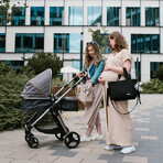 BabyOno, Kinderwagentasche, Carmen, schwarz + Schmusedecke, Blinky Cloud, 1 Gratisartikel