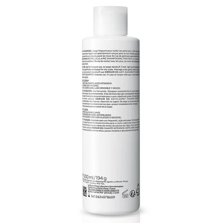 La Roche-Posay Kerium DS, anti-dandruff shampoo, 200 ml