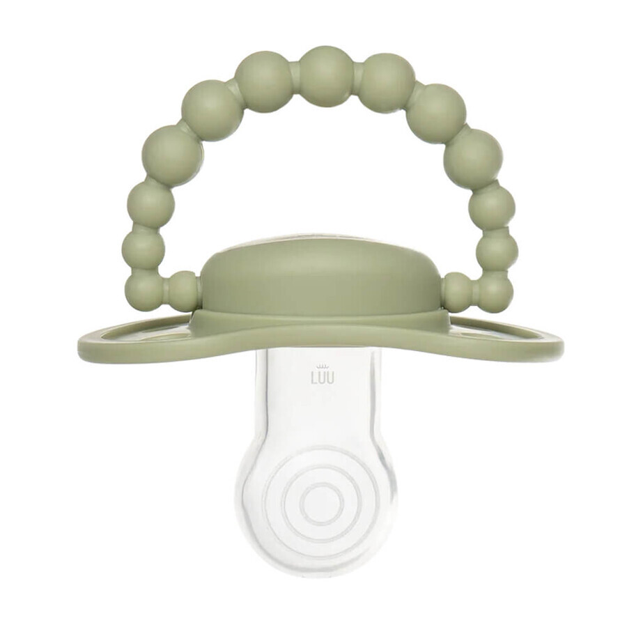 Luu Kids, chupete, posicionamiento, silicona, Seaside Grass, a partir de 6 meses, 1 pieza